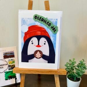 Handmade Christmas card “Gleðileg jól”